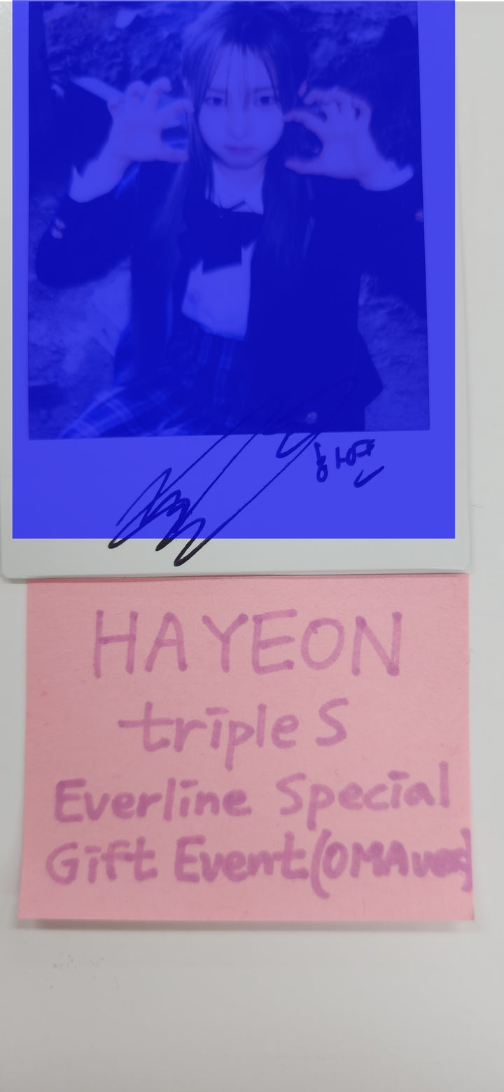 Hayeon (Of TripleS) Object Music Album - Hand Autographed(Signed) Polaroid [25.5.16]