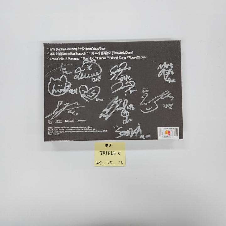 MEOVV "My Eyes Open VVIDE", TripleS "Assemble25", TripleS "Visionary Vision <performante>" - Hand Autographed(Signed) Promo Album [25.05.16]