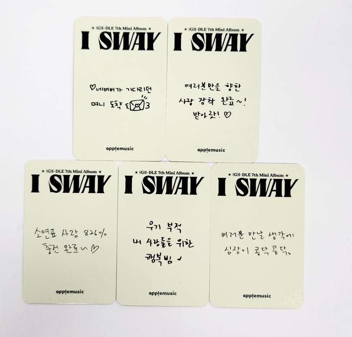 (g) I-DLE "I SWAY" - Apple Music Fansign Event Photocard [25.5.19]