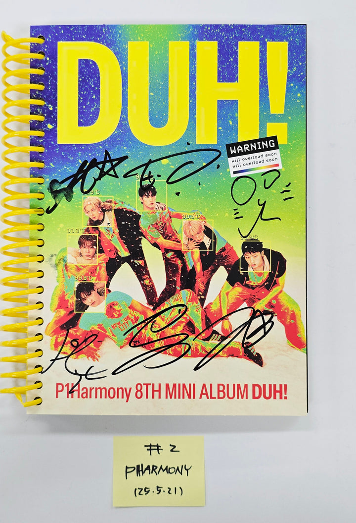 P1Harmony 'DUH!' - Hand Autographed(Signed) Promo Album [25.5.21]