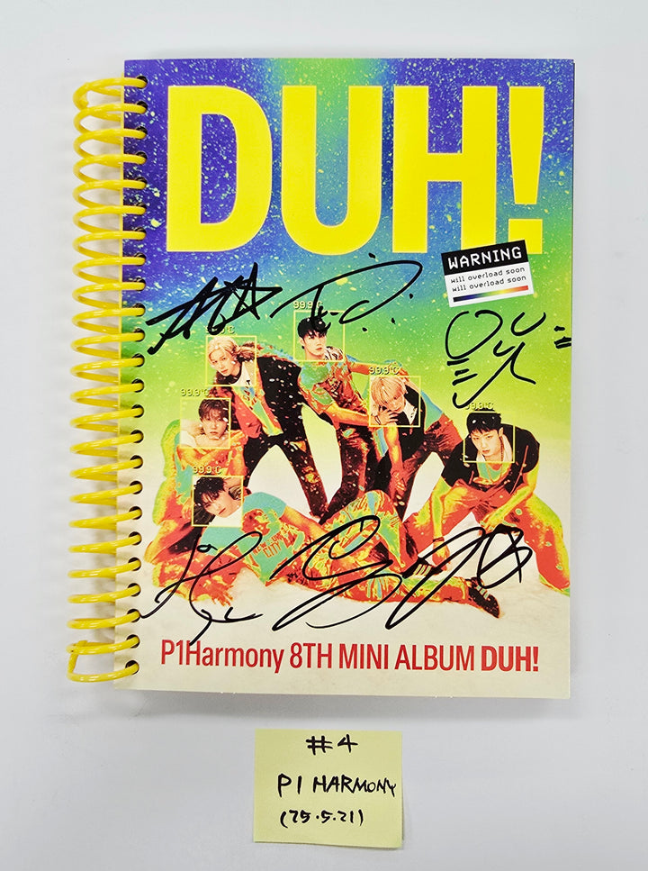 P1Harmony 'DUH!' - Hand Autographed(Signed) Promo Album [25.5.21]