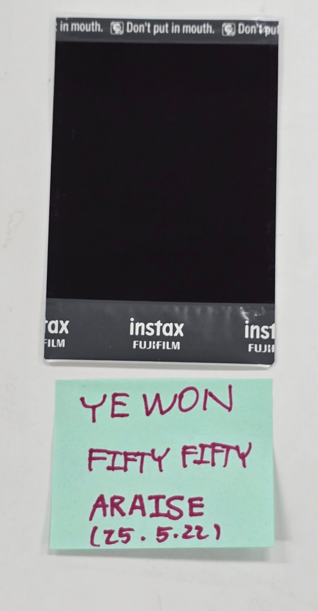 Yewon (Of FIFTY FIFTY) "Day & Night" - Hand Autographed(Signed) Polaroid [25.5.22]