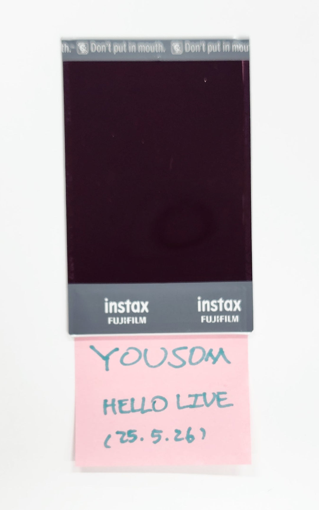 Yousom (Of LOVEONE) "Drama Queen" - Hand Autographed(Signed) Polaroid [25.5.26]