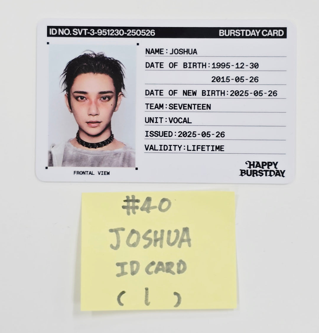 SEVENTEEN "HAPPY BURSTDAY" - Official Photocard [NEW BURSTDAY Ver.] (2) [25.5.27]