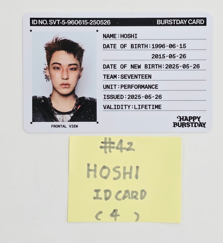 SEVENTEEN "HAPPY BURSTDAY" - Official Photocard [NEW BURSTDAY Ver.] (2) [25.5.27]