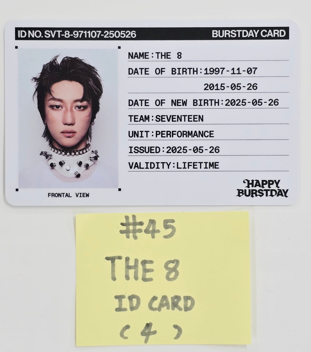SEVENTEEN "HAPPY BURSTDAY" - Official Photocard [NEW BURSTDAY Ver.] (2) [25.5.27]