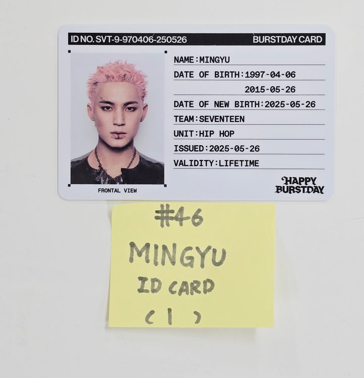 SEVENTEEN "HAPPY BURSTDAY" - Official Photocard [NEW BURSTDAY Ver.] (2) [25.5.27]