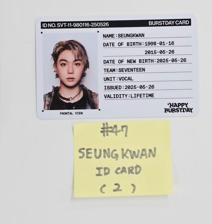 SEVENTEEN "HAPPY BURSTDAY" - Official Photocard [NEW BURSTDAY Ver.] (2) [25.5.27]