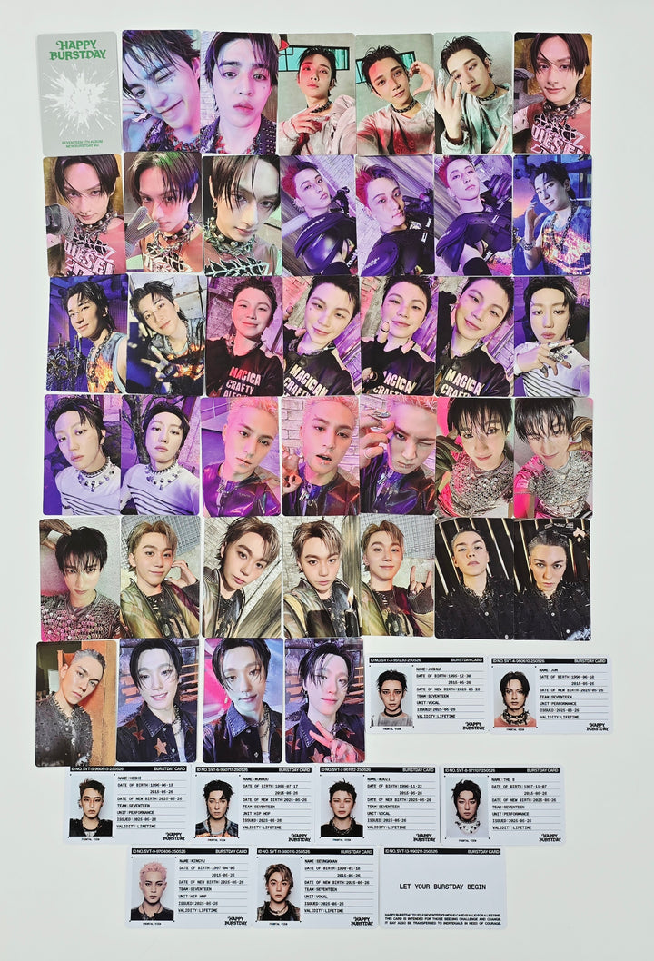 SEVENTEEN "HAPPY BURSTDAY" - Official Photocard [NEW BURSTDAY Ver.] (1) [25.5.27]