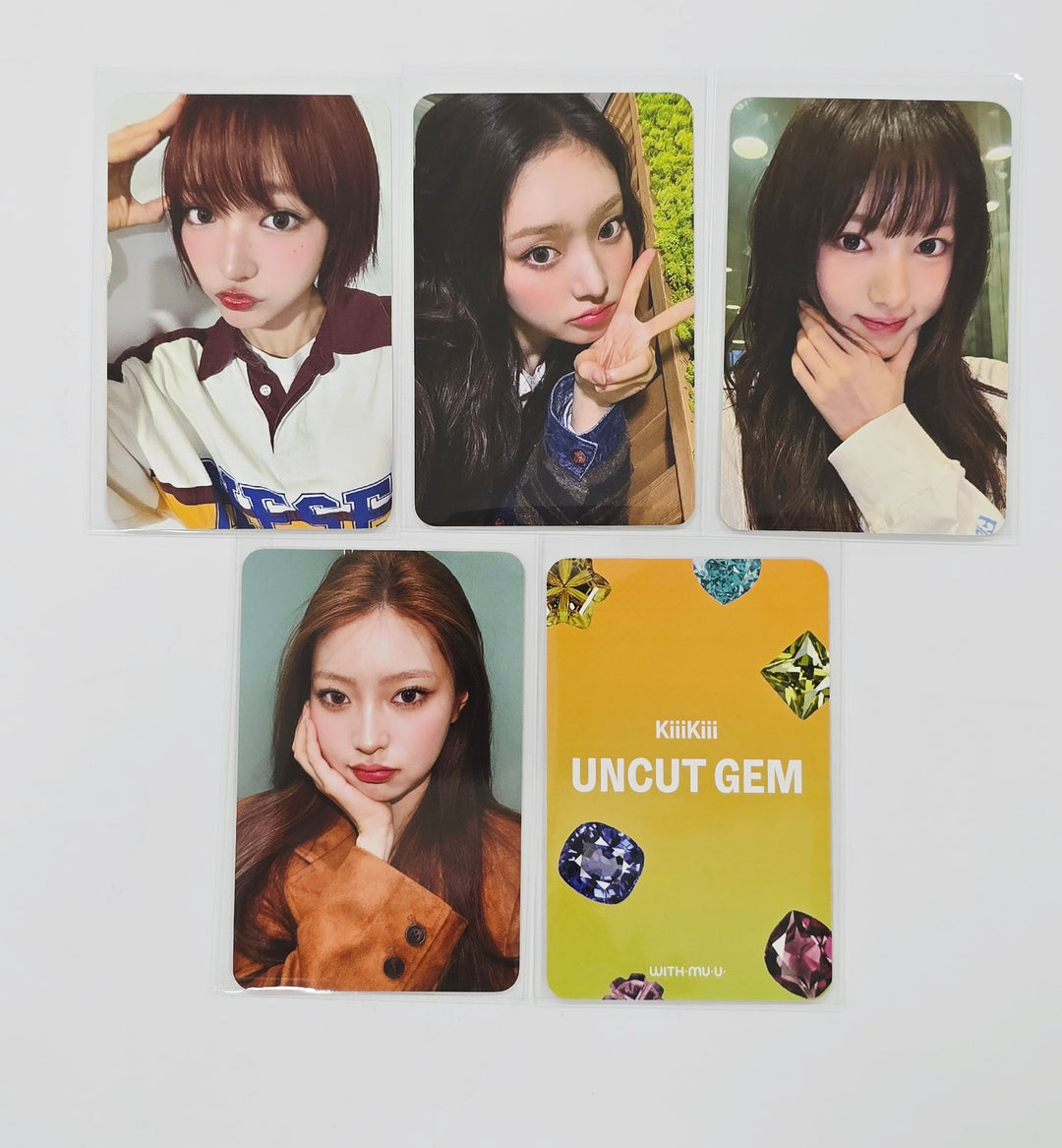 KiiiKiii "UNCUT GEM" - Withmuu Fansign Event Photocard Round 4 [DIGGING Ver.] [25.5.28]