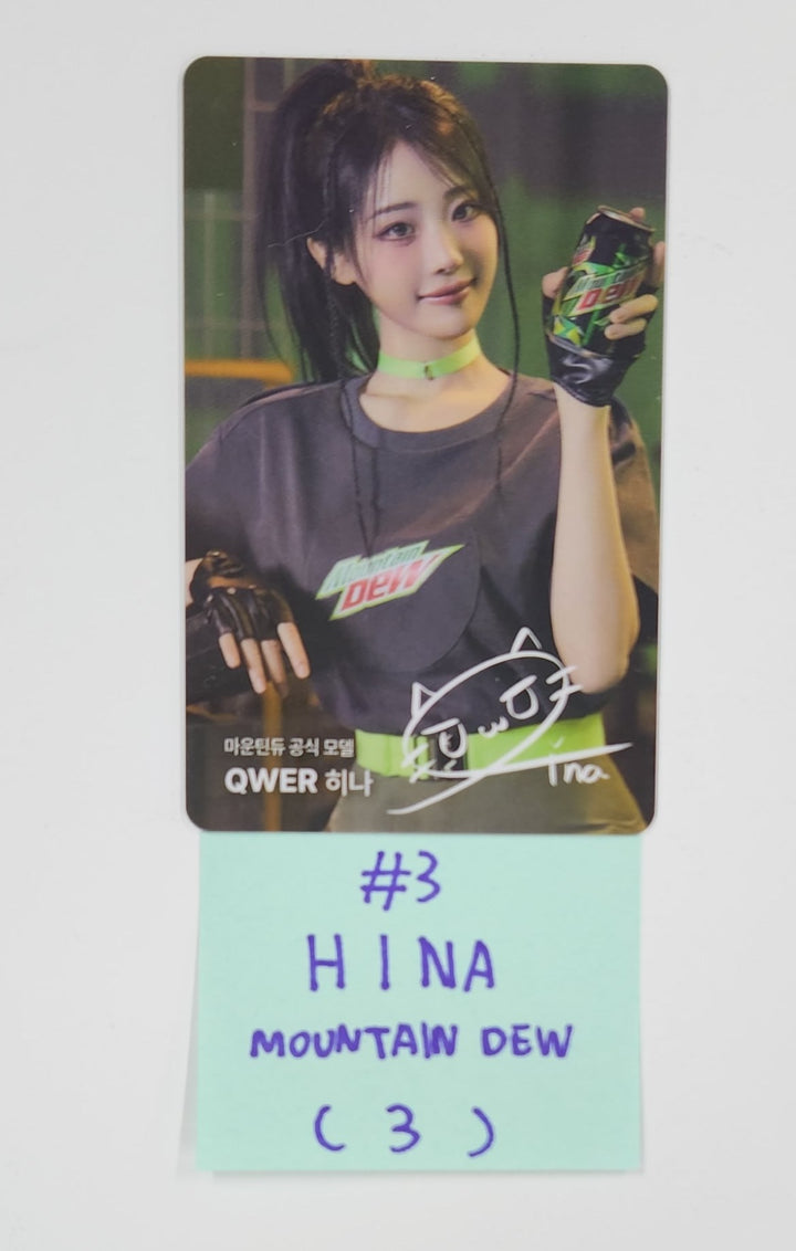 QWER - Mountain Dew Event PVC Photocard [25.6.5]