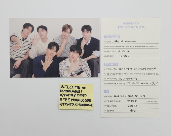 Monsta X "Monologue" - Pop-Up Stamp Event Photocard [25.5.29]