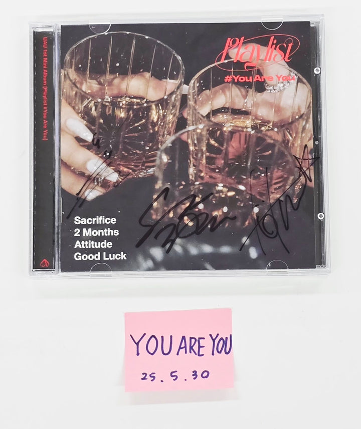 UAU "Playlist #You Are You" - Hand Autographed(Signed) Promo Album [25.5.30]