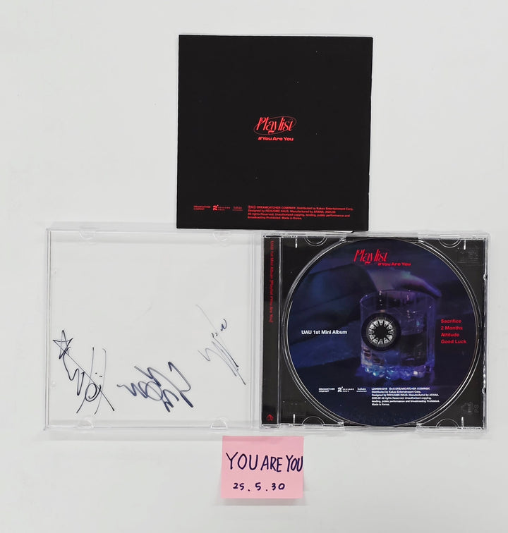 UAU "Playlist #You Are You" - Hand Autographed(Signed) Promo Album [25.5.30]