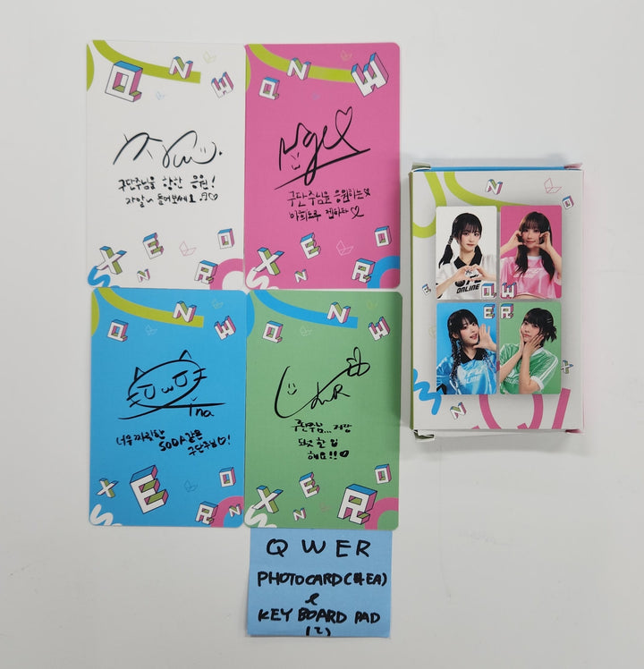 QWER - FIFA Event Photocards Set (4EA) & Keyboard Pad [25.6.4]