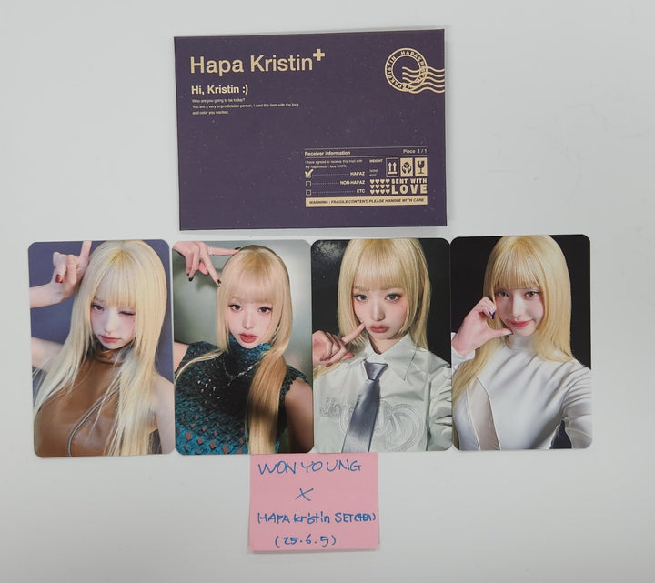 Wonyoung (Of IVE) - Hapa Kristin Event Photocards Set (4EA) [25.6.5]