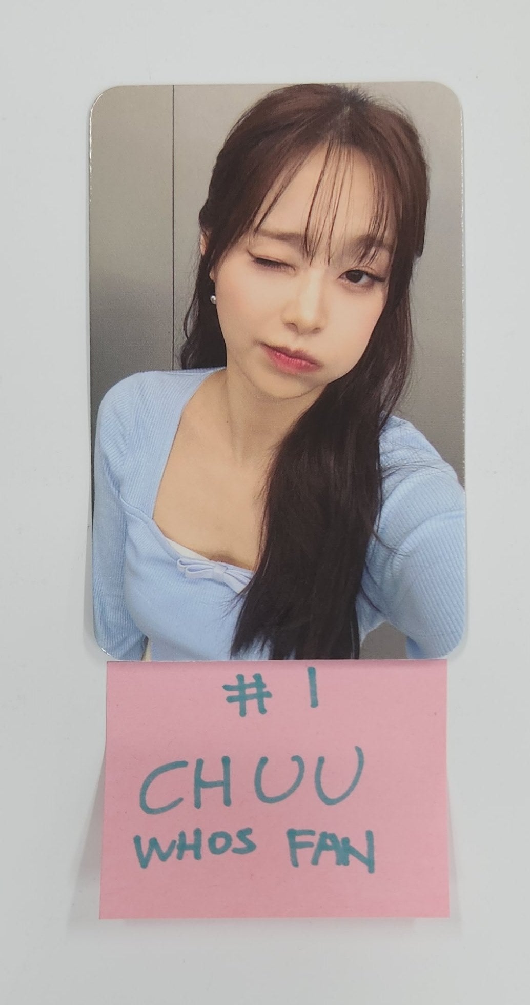 CHUU "Only cry in the rain" - Who's Fan Cafe Fansign Event Photocard [25.6.5]