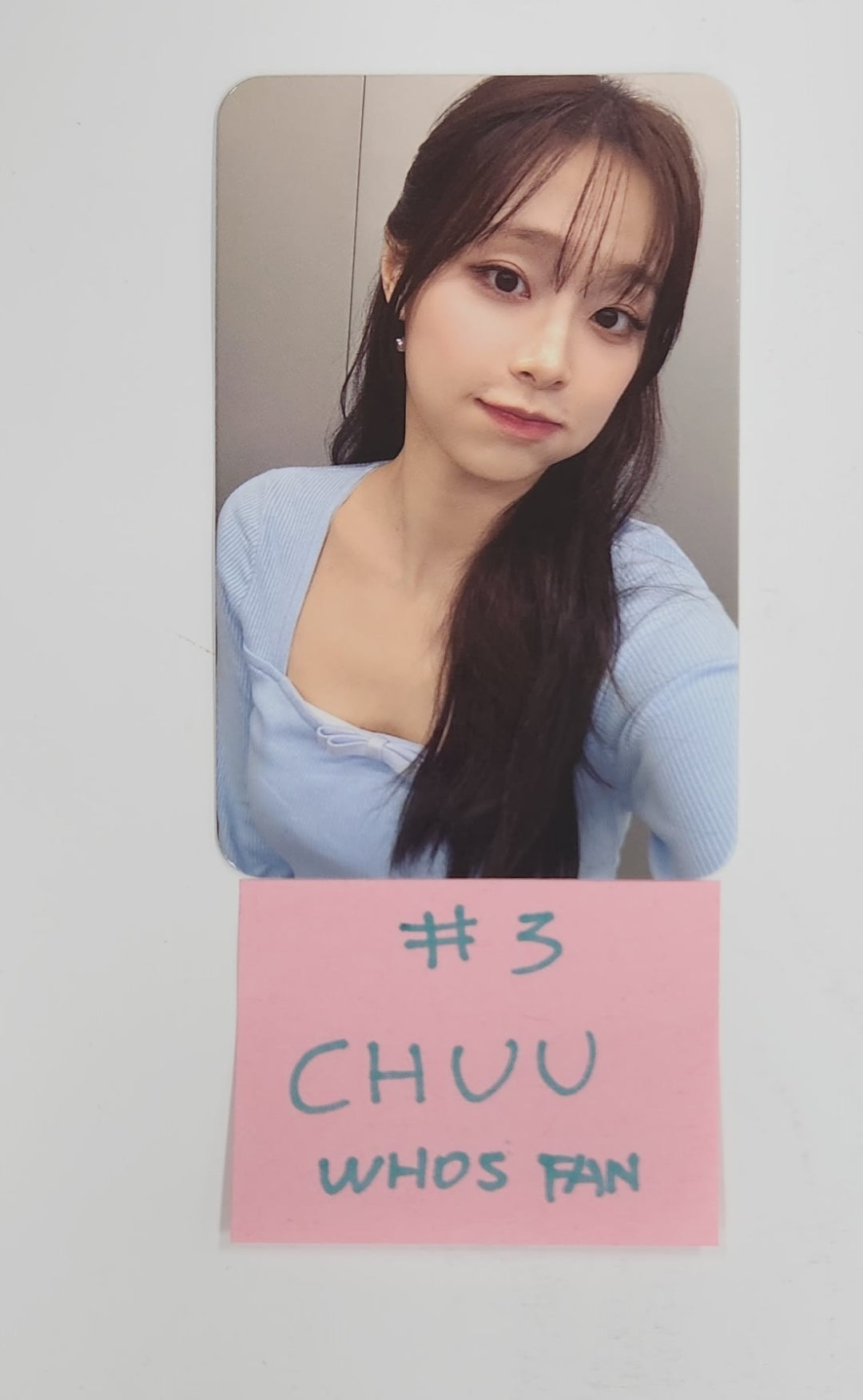 CHUU "Only cry in the rain" - Who's Fan Cafe Fansign Event Photocard [25.6.5]