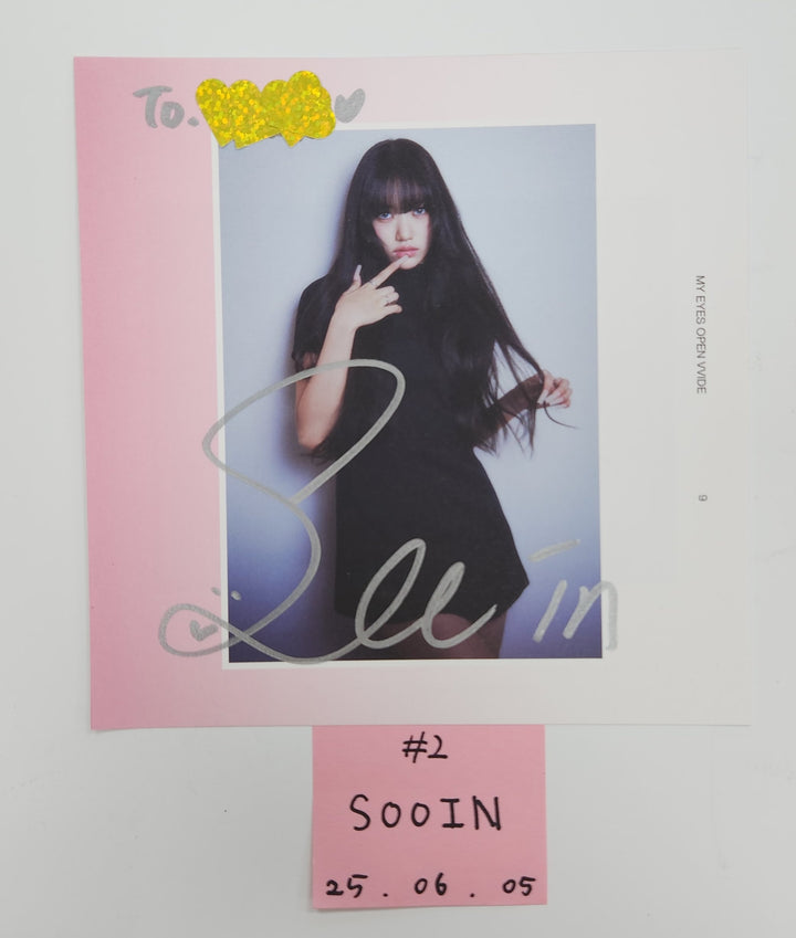 MEOVV "MY EYES OPEN VVIDE" -  A Cut Page From Fansign Event Album [25.6.5]