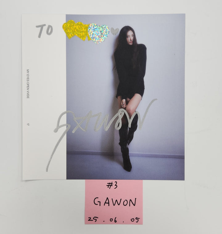 MEOVV "MY EYES OPEN VVIDE" -  A Cut Page From Fansign Event Album [25.6.5]