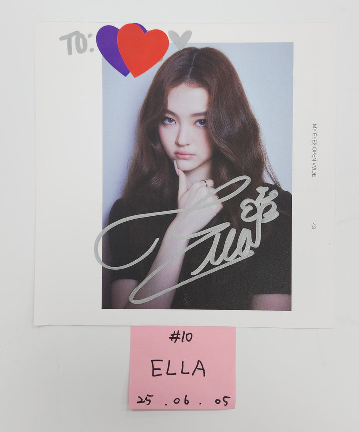 MEOVV "MY EYES OPEN VVIDE" -  A Cut Page From Fansign Event Album [25.6.5]