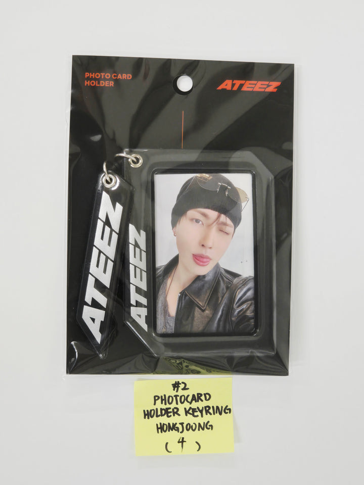 ATEEZ "GOLDEN HOUR : Part.3" - Line Friends Pop-Up Official MD [Photocard Holder Keyring] [25.6.13]