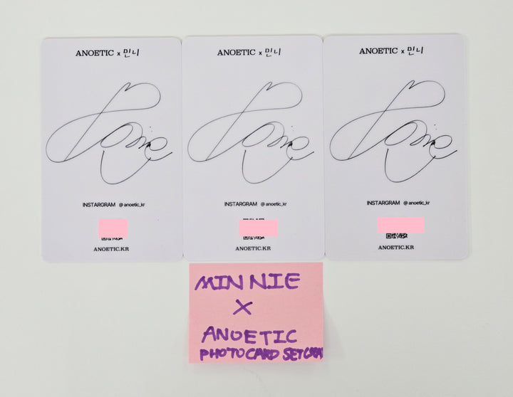 Minnie (Of I-DLE) - Anoetic Event PVC Photocards Set (3EA) [25.6.13]