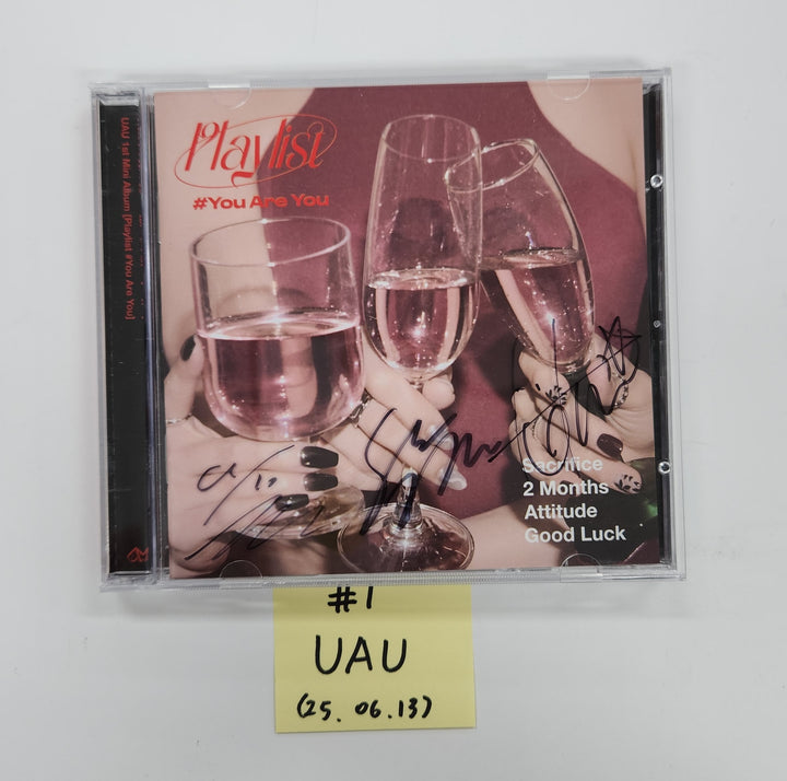 ITZY "Girls Will Be Girls", KISS OF LIFE "224", UAU "Playlist #You Are You", USPEER "SPEED ZONE" - Hand Autographed(Signed) Promo Album [25.6.13]