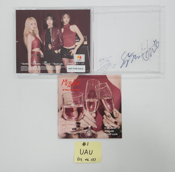 ITZY "Girls Will Be Girls", KISS OF LIFE "224", UAU "Playlist #You Are You", USPEER "SPEED ZONE" - Hand Autographed(Signed) Promo Album [25.6.13]