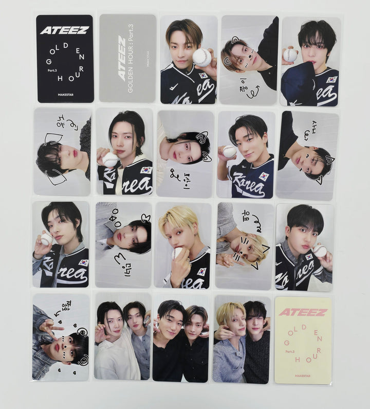 Ateez "GOLDEN HOUR : Part.3" - Makestar Lucky Draw Event Photocard [25.6.13]