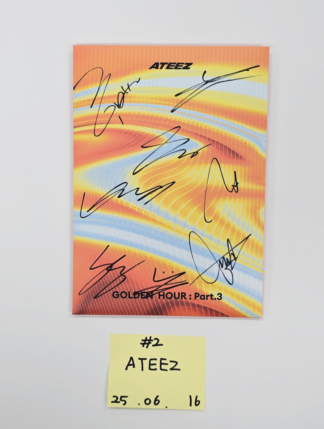 ATEEZ "GOLDEN HOUR : Part.3", KISS OF LIFE "224" - Hand Autographed(Signed) Promo Album [25.6.16]
