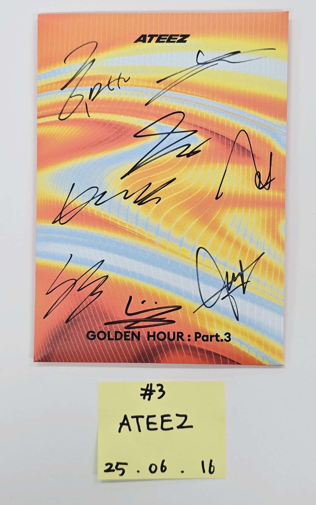 ATEEZ "GOLDEN HOUR : Part.3", KISS OF LIFE "224" - Hand Autographed(Signed) Promo Album [25.6.16]