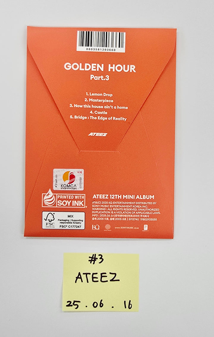 ATEEZ "GOLDEN HOUR : Part.3", KISS OF LIFE "224" - Hand Autographed(Signed) Promo Album [25.6.16]