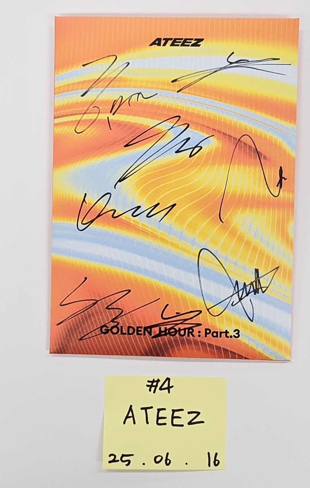 ATEEZ "GOLDEN HOUR : Part.3", KISS OF LIFE "224" - Hand Autographed(Signed) Promo Album [25.6.16]