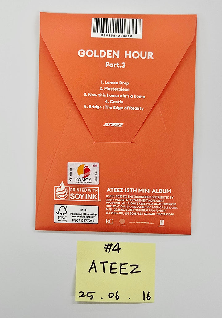 ATEEZ "GOLDEN HOUR : Part.3", KISS OF LIFE "224" - Hand Autographed(Signed) Promo Album [25.6.16]