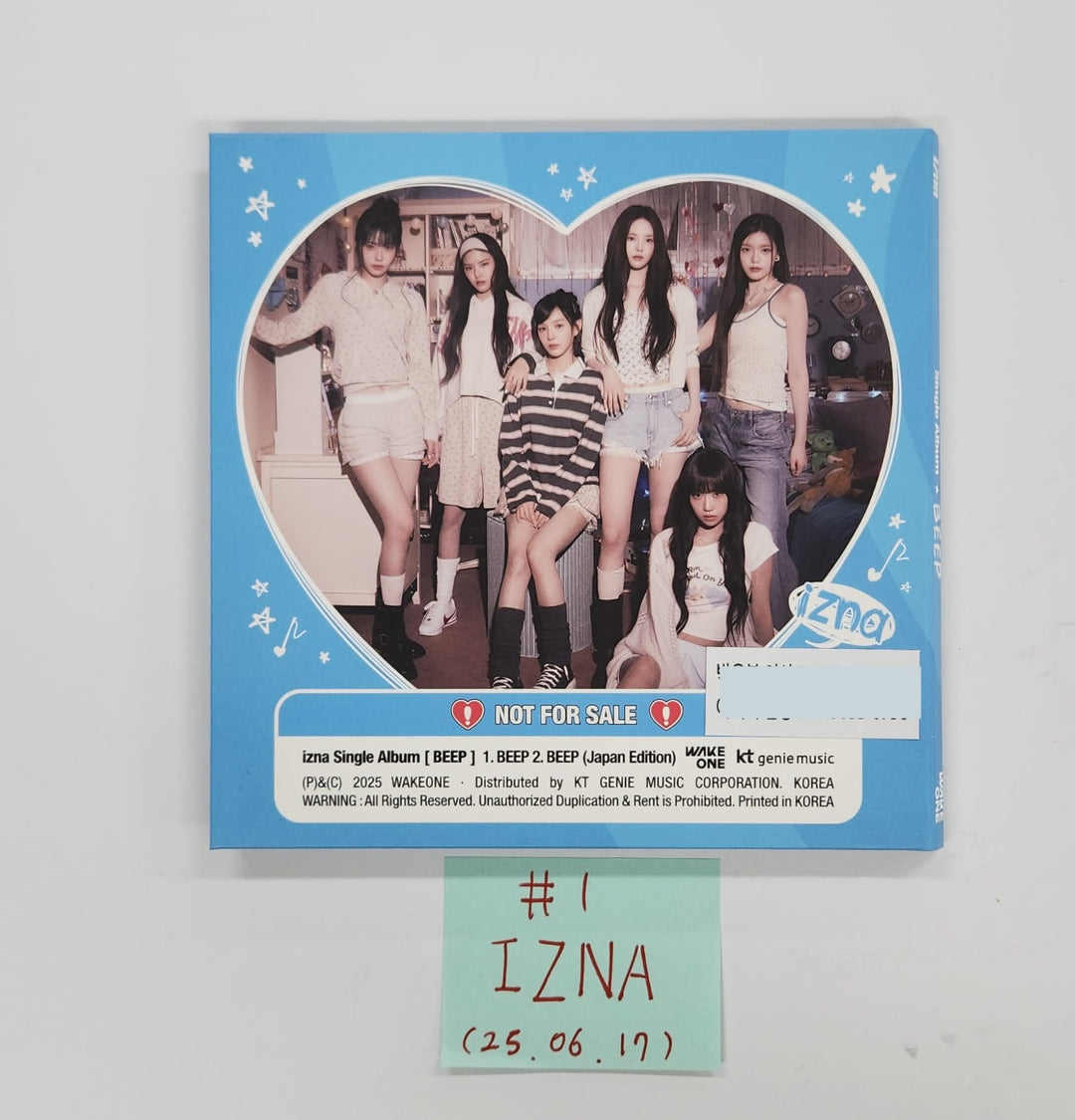 IZNA Digital Single "Beep" - Hand Autographed(Signed) Promo Album [25.6.17]