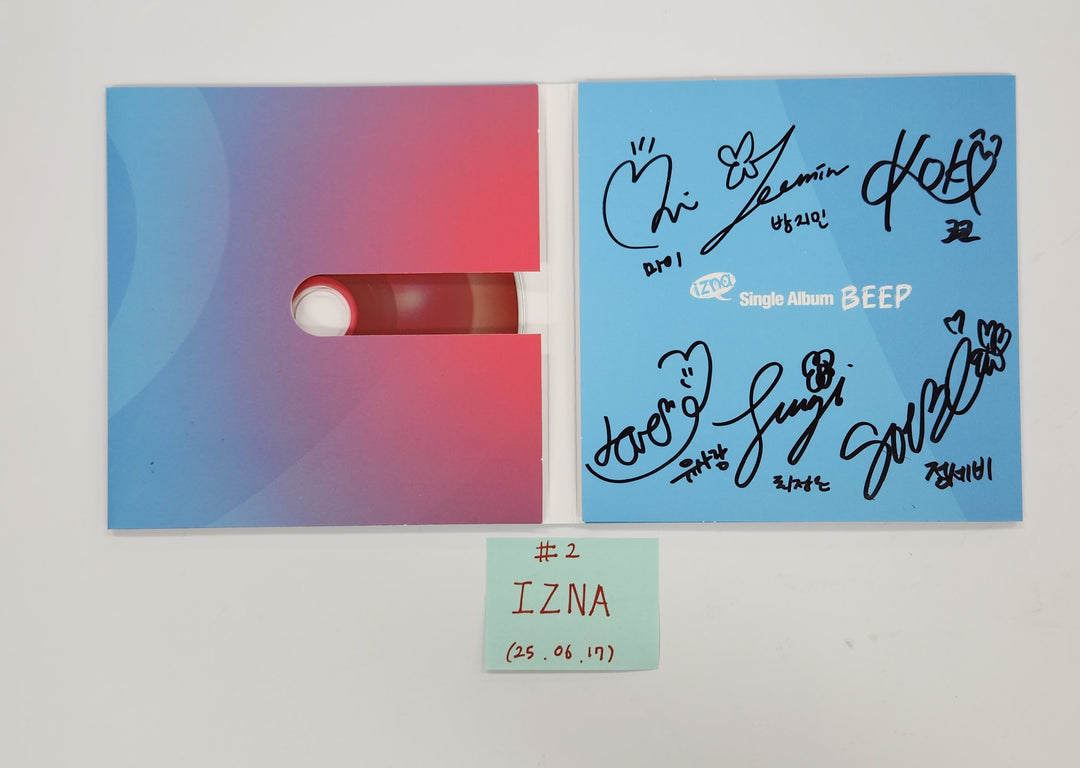 IZNA Digital Single "Beep" - Hand Autographed(Signed) Promo Album [25.6.17]
