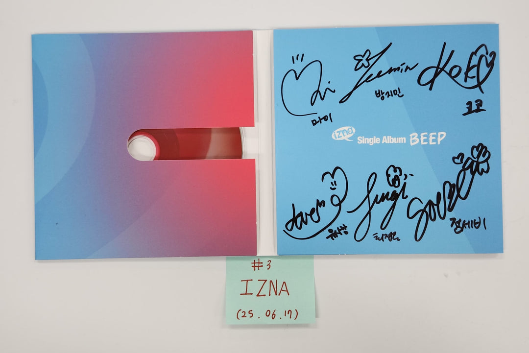 IZNA Digital Single "Beep" - Hand Autographed(Signed) Promo Album [25.6.17]