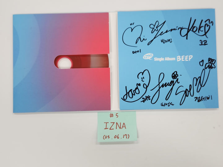 IZNA Digital Single "Beep" - Hand Autographed(Signed) Promo Album [25.6.17]