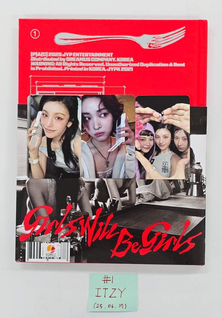 ITZY "Girl Will Be Girls" - Hand Autographed(Signed) Promo Album [25.6.17]