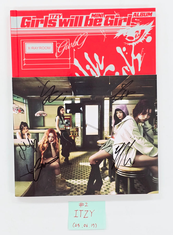 ITZY "Girl Will Be Girls" - Hand Autographed(Signed) Promo Album [25.6.17]