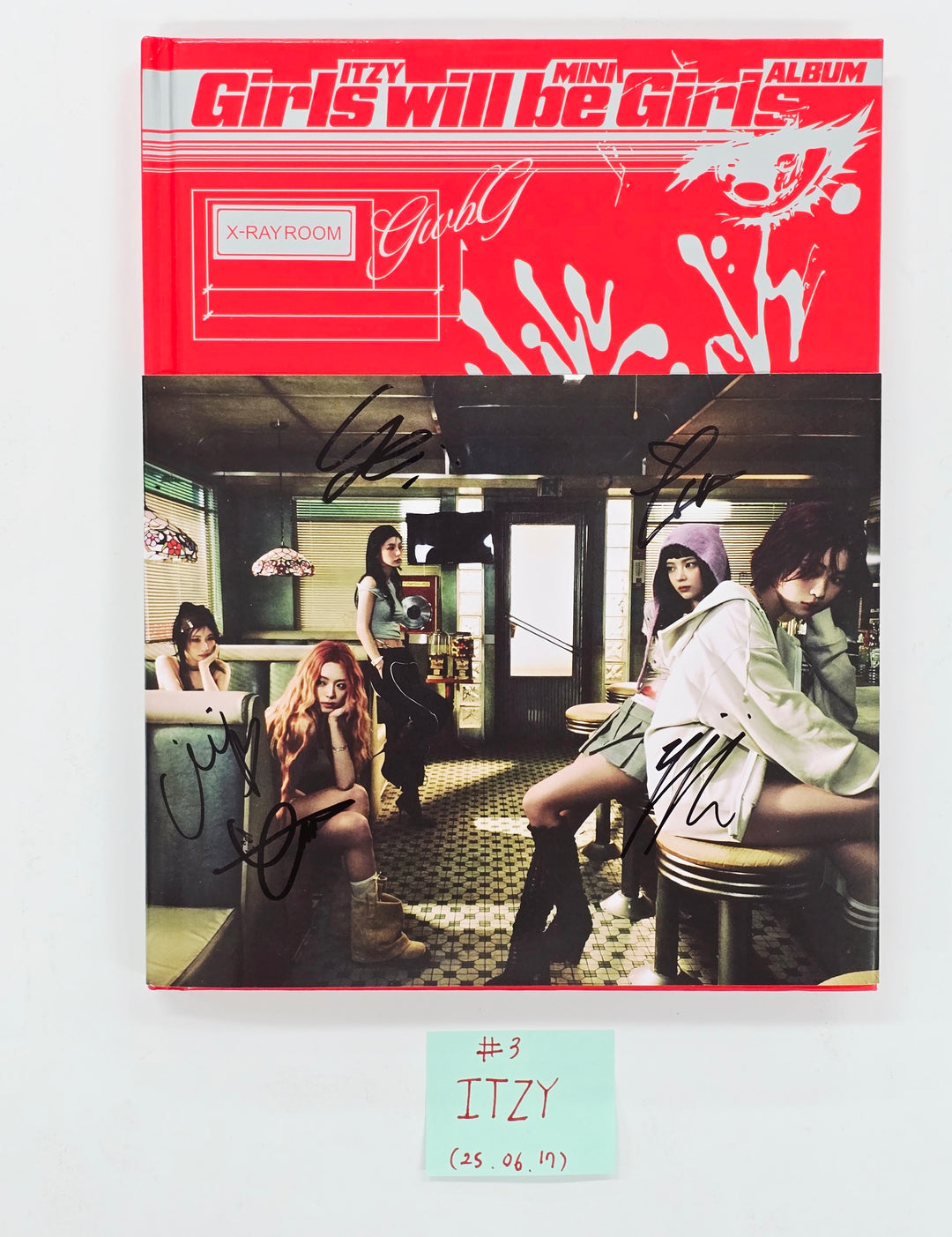 ITZY "Girl Will Be Girls" - Hand Autographed(Signed) Promo Album [25.6.17]