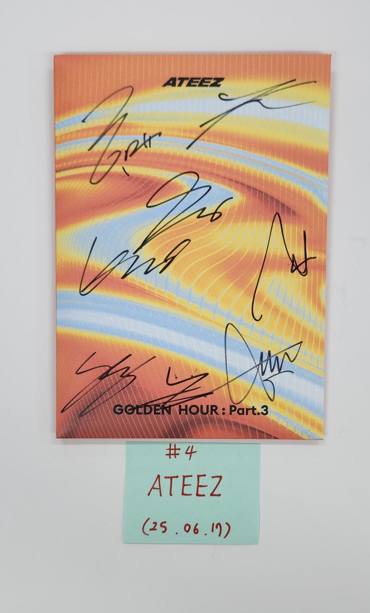 Ateez "Golden Hour : Part.3" - Hand Autographed(Signed) Promo Album [25.6.17]