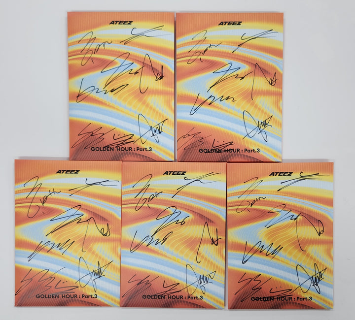 Ateez "Golden Hour : Part.3" - Hand Autographed(Signed) Promo Album [25.6.17]