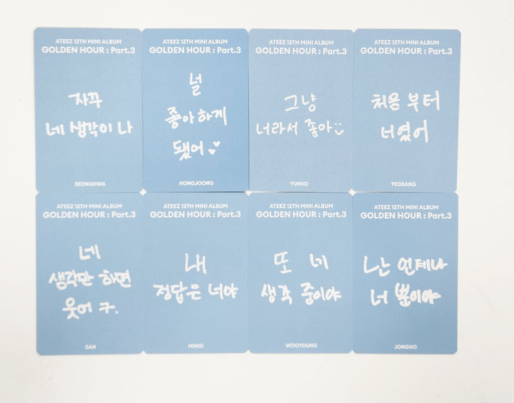 Ateez "GOLDEN HOUR : Part.3" - Music Art Fansign Event Photocard [Poca Ver.] [25.6.23]
