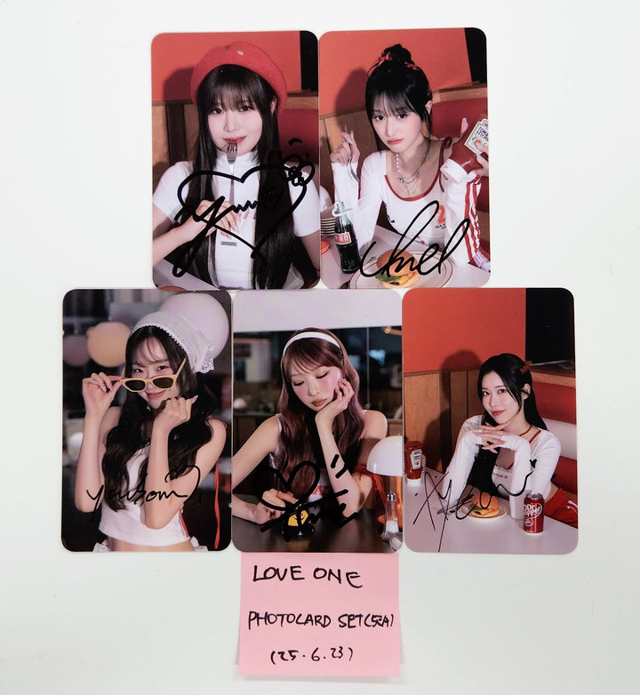 LOVEONE "Drama Queen" - Hand Autographed(Signed) Photocards Set (5EA) [25.6.23]