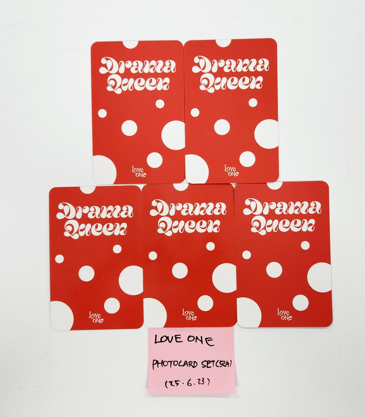 LOVEONE "Drama Queen" - Hand Autographed(Signed) Photocards Set (5EA) [25.6.23]