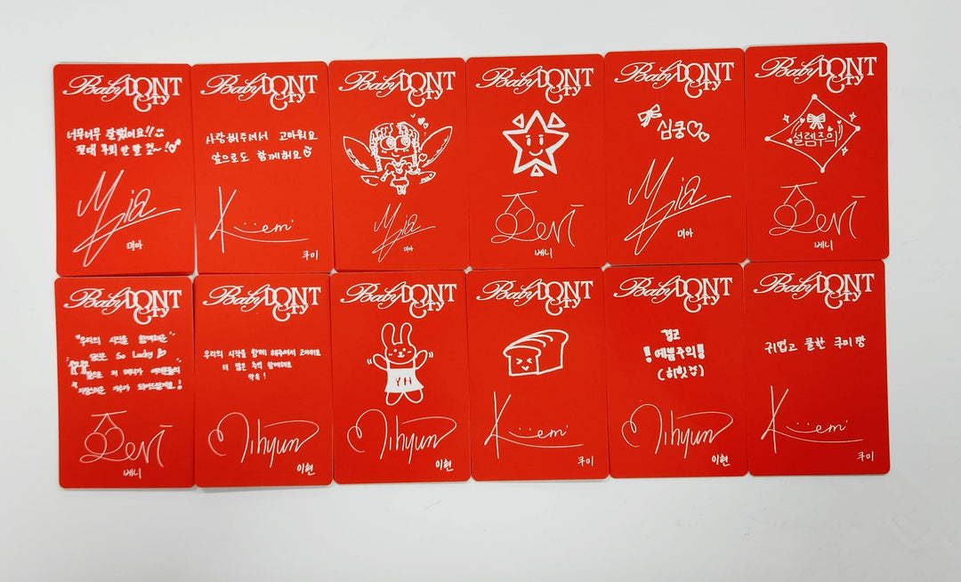 Baby DONT Cry "F Girl" - Official Photocards Set (4EA)(Restocked) [25.6.24]