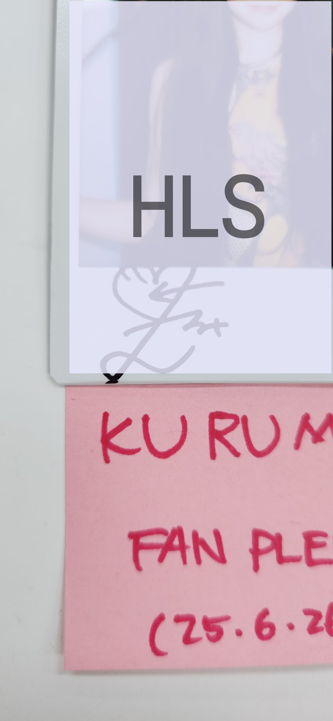 Kurumi (Of KIIRAS) "KILL MA BO$$" - Hand Autograhped(Signed) Polaroid [25.6.26]