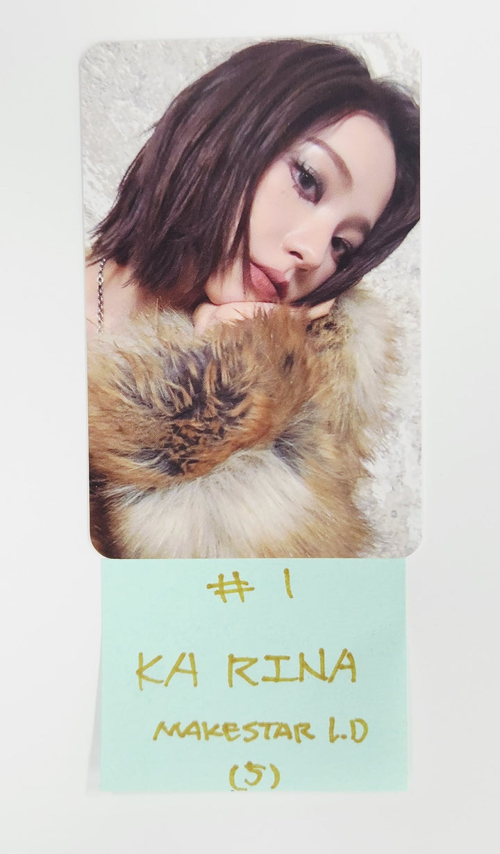 Aespa "Dirty Work" - [Makestar, Apple Music, Everline] Lucky Draw Event Photocard [25.6.30]